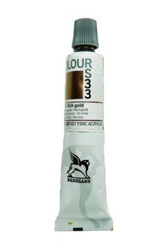 Farby Akrylowe Metaliczne 20ml Złoto Bogate