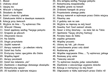 PREZENT NA WALENTYNKI BON DLA NIEJ DLA NIEGO