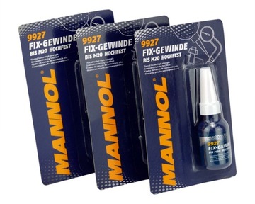 MANNOL 9927 KLEJ DO GWINTÓW MOCNY CZERWONY 3SZT