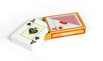 ИГРОВЫЕ КАРТЫ 100% ПЛАСТИК COPAG GOLD JUMBO ПОКЕР