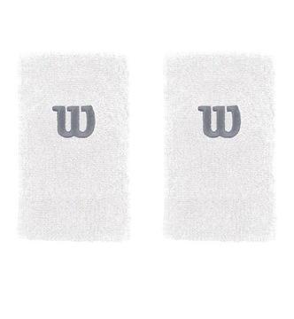 FROTKI NA RĘKĘ WILSON EXTRA WIDE WRISTBAND WHITE