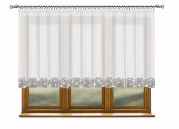 FIRANA CYRKONIE PROSTA 300x120 BIAŁA DIAMENTY WOAL