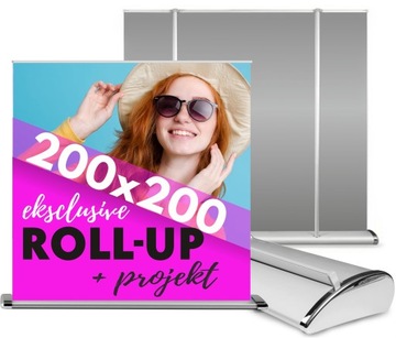 ROLL-UP EXCLUSIVE 200x200 reklamowy frontlit ROLLUP baner reklama