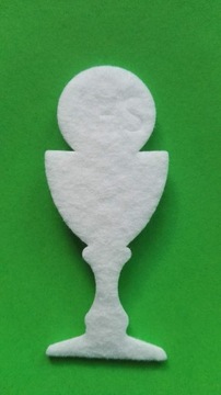 Ozdoba Dekoracja komunijna Kielich 8 cm IHS 20 szt
