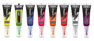 FARBA UV DO TWARZY I CIAŁA PaintGlow Brush 8szt