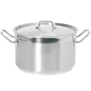 GARNEK STALOWY ŚREDNI Z POKRYWKĄ 4 L PROFI LINE HENDI 831205