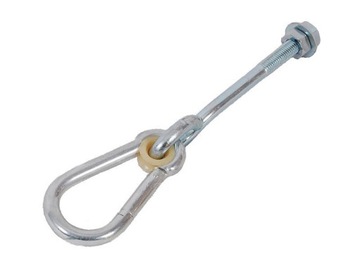 Uchwyt Hak Zawiesie do Powieszenia Montażu Huśtawki Karabińczyk A M12 140mm