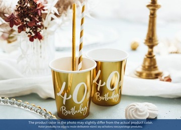 Kubeczki urodzinowe na 18 30 40 50 60 urodziny x6