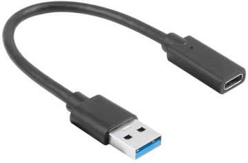 АДАПТЕР LANBERG USB-C(F) 3.1 НА USB-A(M) С КАБЕЛЕМ