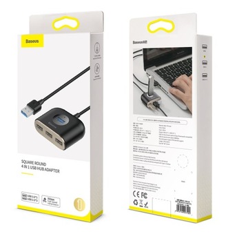 АДАПТЕР-концентратор BASEUS USB-АДАПТЕР 4В1 1X USB 3.0 3X USB 2.0 МИКРОУСБ 1M