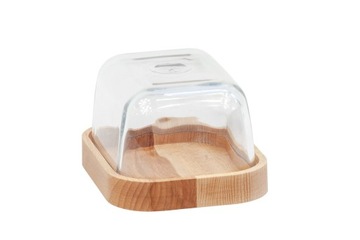 МАСЛЕНКА из дерева и стекла для масла