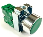 PRZYCISK STEROWNICZY ZIELONY 22MM + STYK 1NO METAL