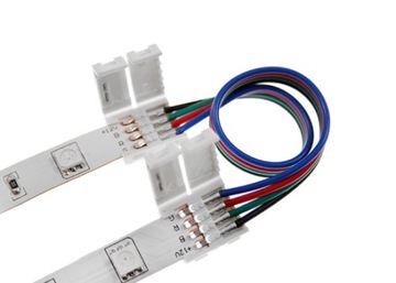 Złączka do taśmy LED RGB 10mm dwustr. z przew ZA
