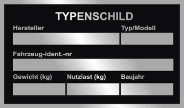 Описательная сменная табличка для любой марки.