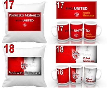 НАБОР «Манчестер Юнайтед» ПОДУШКА + КРУЖКА + ИМЯ