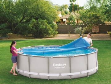 Солнцезащитное покрытие для каркасного бассейна Bestway длиной 366 см.