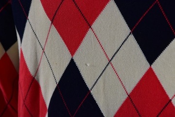 FRED PERRY SWETER V KLASYCZNY RETRO 1990 ROMBY /M