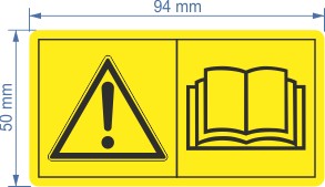 Наклейки по охране труда и технике безопасности, предупреждающие пиктограммы, плуг