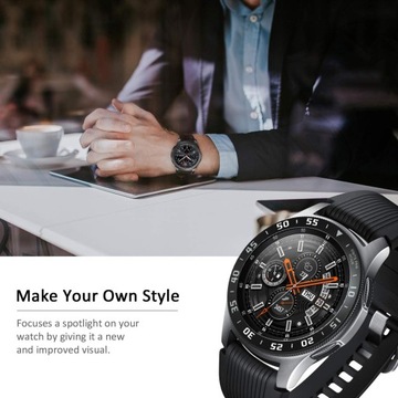 ЧАСЫ SAMSUNG GALAXY 46MM, ЧЕРНЫЙ КОЛЬЦО