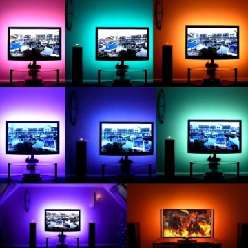 Светодиодная RGB-подсветка монитора ПК, пульт дистанционного управления МУЗЫКА