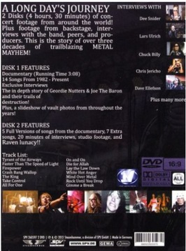 2 DVD RAVEN - Rock Until You Drop FOIL