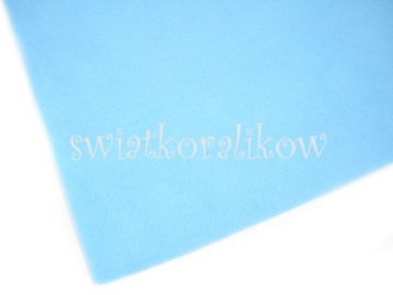 FL039 Filc z metra średni błękit 1mm 50x85cm