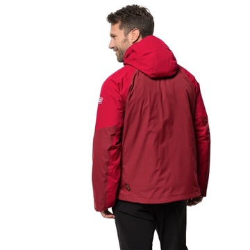 JACK WOLFSKIN KURTKA STETING 3W1 + CZAPKA RED M