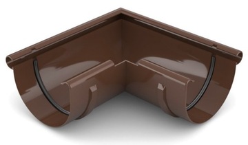 narożnik ZEWNĘTRZNY rynny 150mm Bryza BRĄZ BRĄZOWY