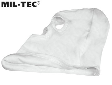 Балаклава с 3 отверстиями, хлопковая кепка MIL-TEC, белая +бесплатно
