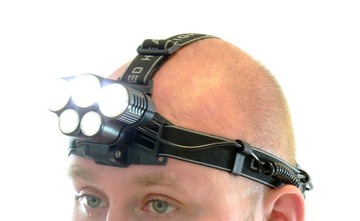 Налобный фонарь 5xLED T6 Cree XM-L 2xLado USB-аккумулятор