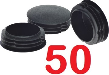 zaślepka fi 50 zaślepki na rurę korki czarne 100sz