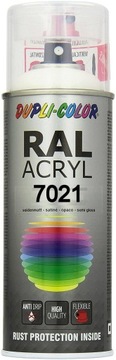 MOTIP LAKIER SPRAY FARBA SZARO CZARNA RAL 7021