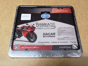 Рамка номерного знака МОТОЦИКЛ, хром.