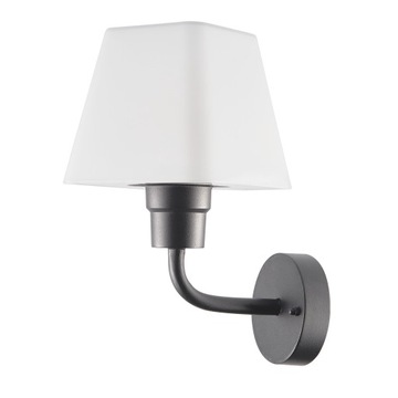 KINKIET LAMPA ALU NAD GARAŻ LUB TARAS LED E27 IP44