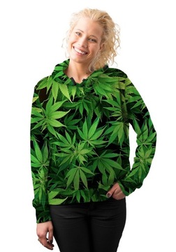 BLUZA DAMSKA Z KAPTUREM TRAWKA POLSKA JAKOŚĆ XL