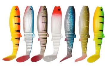 KOMPLET GUM 7 szt ! Savage Gear CANNIBAL 12,5 cm