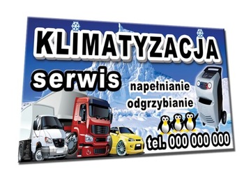 BANER 2x1 AUTO SERWIS KLIMATYZACJA dostawcze bus