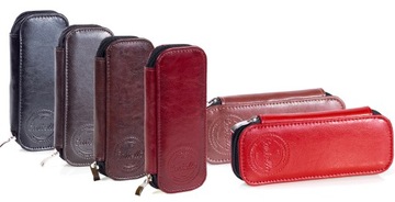 SKÓRZANY PIÓRNIK na zamek pojemny CARTELLO G-270-3