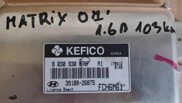 HYUNDAI MATRIX 1.6 JEDNOTKA MOTORU 39108-26875