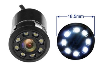 МОНИТОР 5 ДЮЙМОВ, круглая КАМЕРА ЗАДНЕГО НАПРАВЛЕНИЯ, мини, 8 диодов