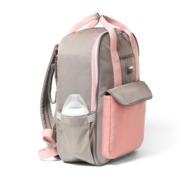 BabyOno Рюкзак для мамы/коляски LONDON LOOK розовый 1425/02