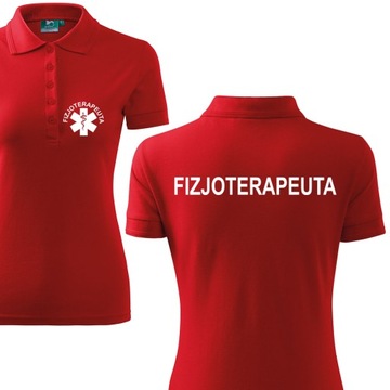 koszulka polo damska FIZJOTERAPEUTA 19 kolorów XXL