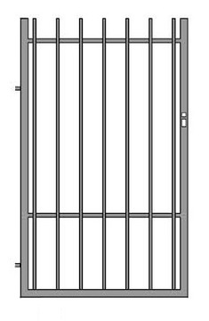 furtka 90cm IZA 1 JUL-MET