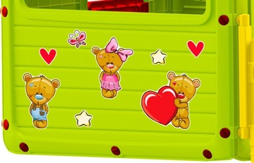 Детский домик 200 СМ XXL Сад + ТЕРРАСА ДЫМОХОД