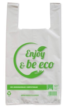 Reklamówki bio eko eco ekologiczne kompost 28x48