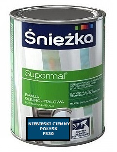 SUPERMAL EMALIA OLEJNO-FTALOWA NIEBIESKI CIEM 0,4L