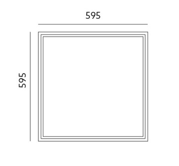 СВЕТОДИОДНЫЙ ПАНЕЛЬНЫЙ СВЕТИЛЬНИК 50ВТ 60х60 КАССЕТНЫЙ