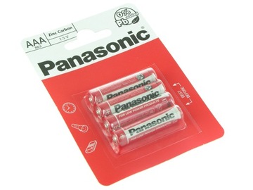 BATERIA R3 AAA PANASONIC czerwona kpl 4szt blister