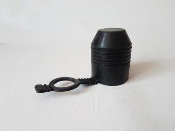 КРЫШКА КАПОТКА для шара крючка, черная резина, с петлей