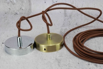 коричневый разноцветный плетеный кабель для лампы паук LOFT ретро PRL DIY